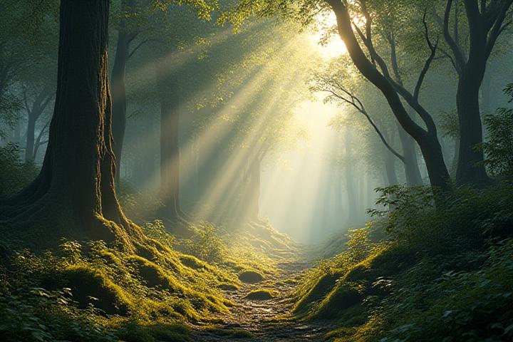 Bosque virtual en realidad virtual inmersiva